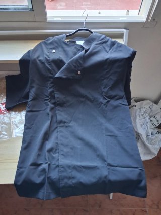 Chaqueta de cocina negra
