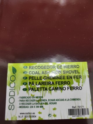 Recogedor metalico