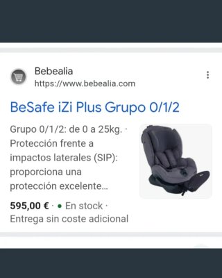 Silla de coche BeSafe sin Isofix
