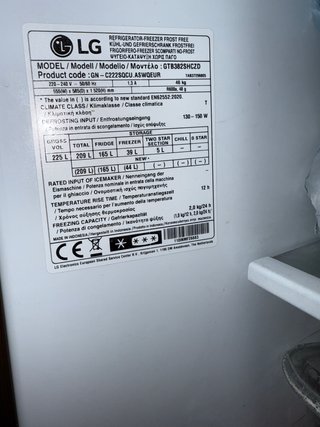 Nevera LG GTSS22PS/GT3523WH
