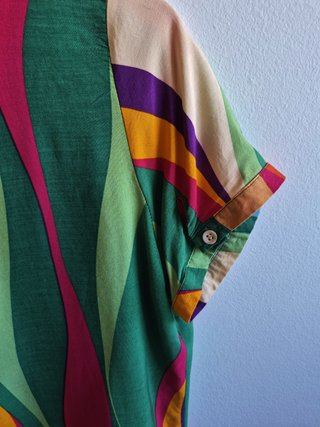 Camisa estampada mujer