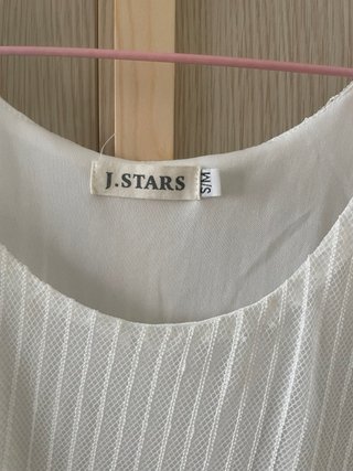 Top J.STARS blanco con encaje