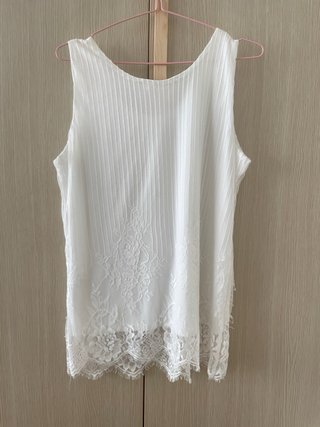 Top J.STARS blanco con encaje