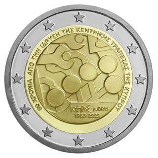 Moneda 2€ Chipre Banco Central 2023