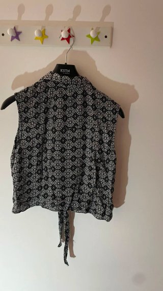 Blusa Atmosphere sin mangas estampada