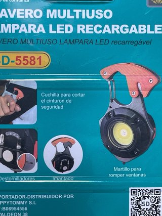 Llavero Multiusos LED Recargable