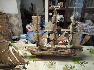 Maqueta Barco Pirata Velero oigo oferta juntos ose