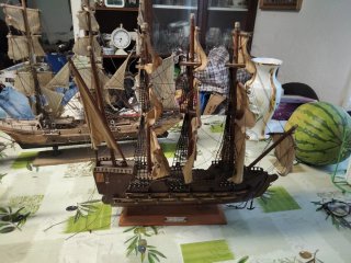 Maqueta Barco Pirata Velero oigo oferta juntos ose