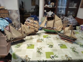 Maqueta Barco Pirata Velero oigo oferta juntos ose