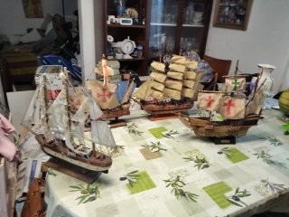 Maqueta Barco Pirata Velero oigo oferta juntos ose