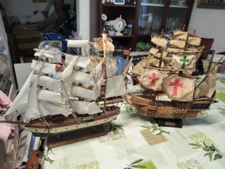 Maqueta Barco Pirata Velero oigo oferta juntos ose