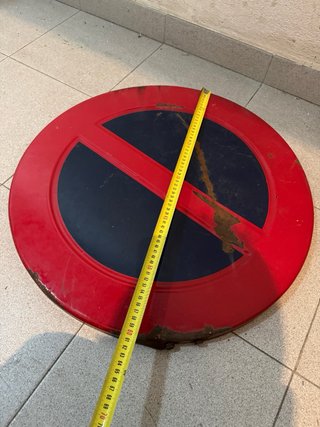 Chapa esmaltada Prohibido Estacionar 1970