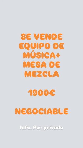 Equipo de sonido profesional.