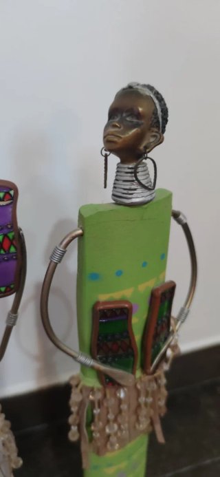 Figuras decorativas africanas 48 cm