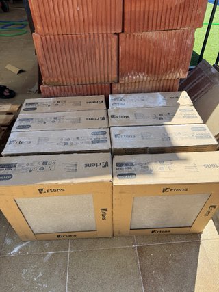Paquetes de baldosas sin estrenar