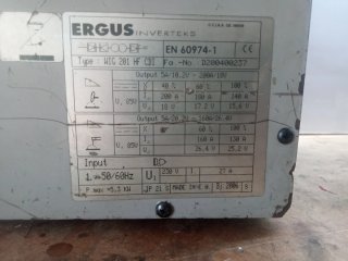 Máquina Soldar ERGUS WIG 201 HF CDI