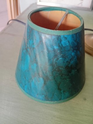 Lámpara doble escritorio antigua bronce.