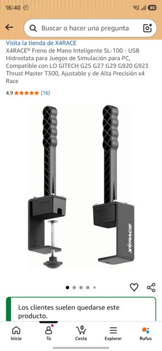 Volante Logitech G923 + Freno Mano USB