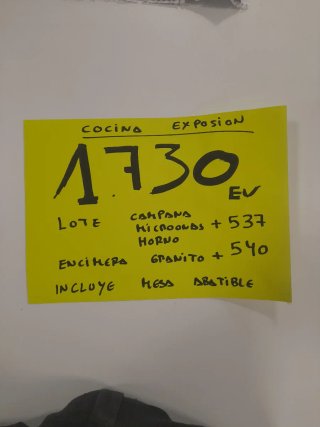 Cocina nueva de exposición