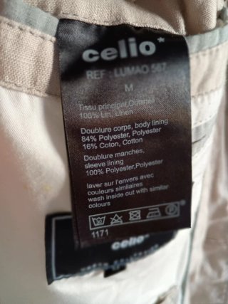 Giacca uomo lino beige