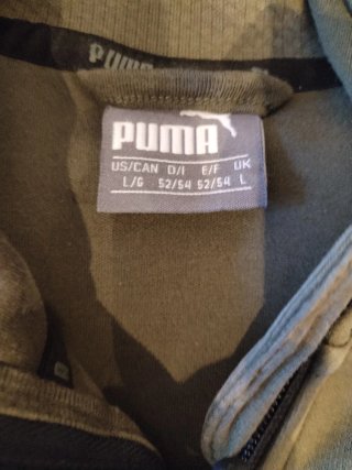 Sudadera Puma Verde Oliva con Capucha