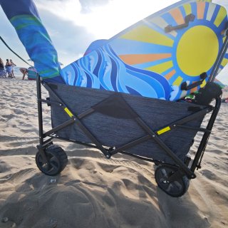Carro de playa plegable
