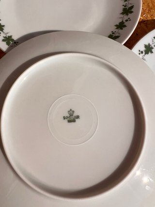 Juego de 5 platos postre porcelana Bavaria