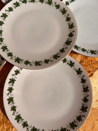 Juego de 5 platos postre porcelana Bavaria