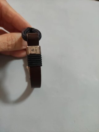 Pulsera Náutica Cuero y Cuerda
