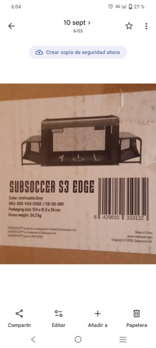 Futbolín Subsoccer