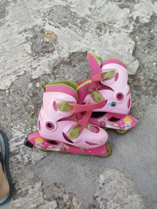 Patines en línea infantiles rosa 32-34
