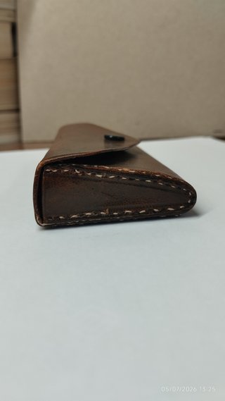 Funda de piel para gafas pequeñas