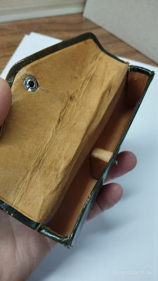Funda de piel para gafas pequeñas