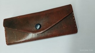 Funda de piel para gafas pequeñas