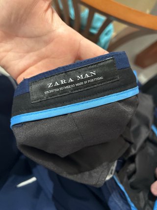 Traje Zara Azul Caballero