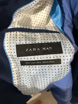 Traje Zara Azul Caballero