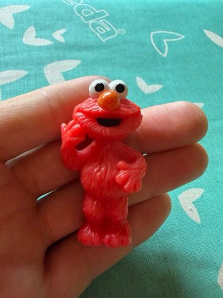 Figuras Elmo de Barrio Sésamo.