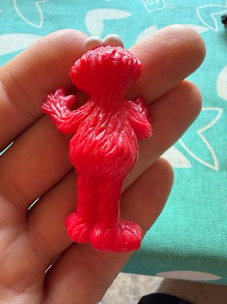 Figuras Elmo de Barrio Sésamo.