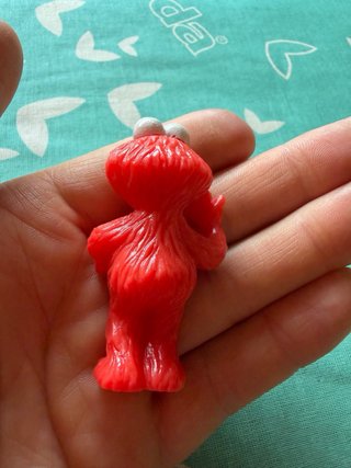 Figuras Elmo de Barrio Sésamo.