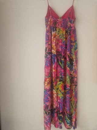 Vestido largo estampado floral