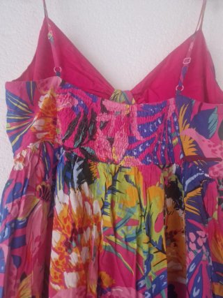 Vestido largo estampado floral