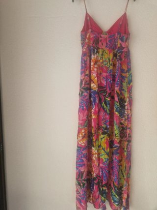 Vestido largo estampado floral