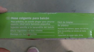 Tavolo Pieghevole Regolabile per Balcone