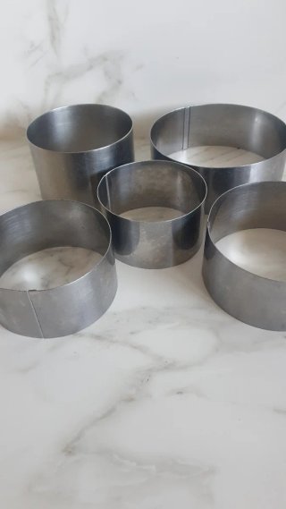 Lote 5 moldes cocina Acero inoxidable 3€/uni