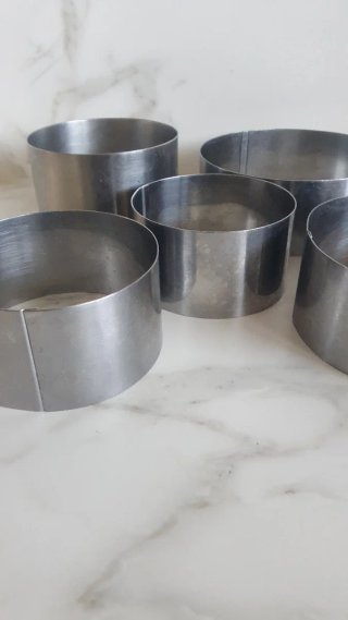 Lote 5 moldes cocina Acero inoxidable 3€/uni