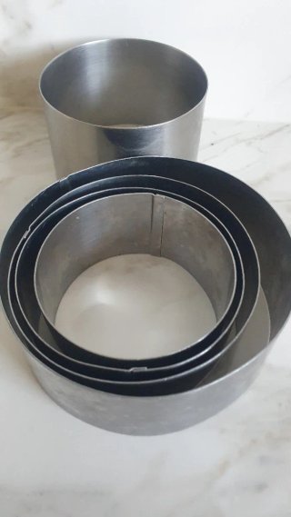 Lote 5 moldes cocina Acero inoxidable 3€/uni