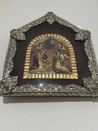 Nacimiento/Belén enmarcado en relicario