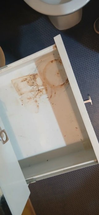 Armario de baño metal y madera