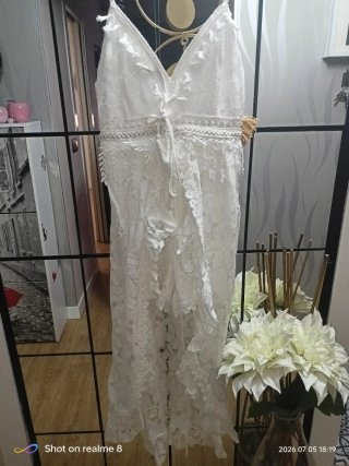 Vestido Ibicenco Blanco Talla Única