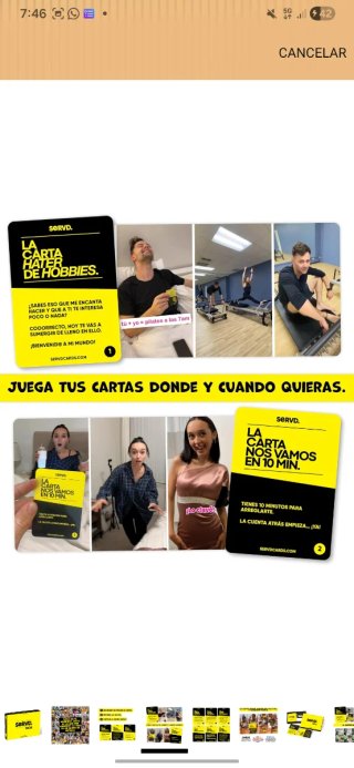 Juego de cartas SERV.D Parejas